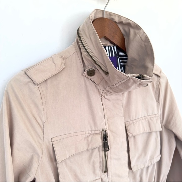 Steve Madden spring jacket, zip front with drawstring waist, cotton blend - Picture 3 of 16